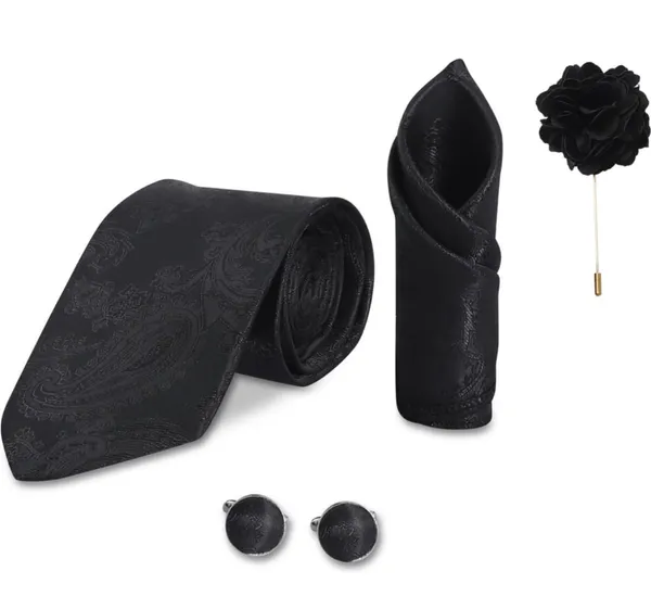 Random_Stripe_Mens_Floral_Tie_and_Lapel_Pin_Necktie_Hankerchief_Cufflinks_Set_for_Men_(pack_of_4)