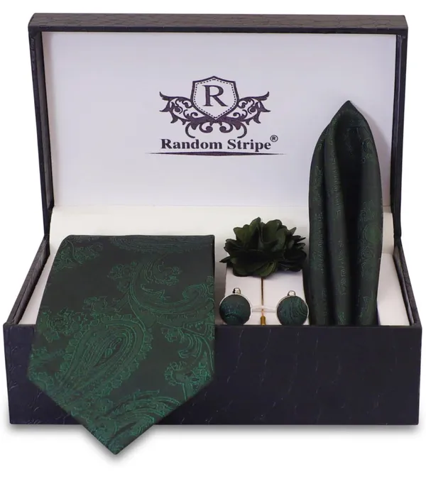 Random_Stripe_Mens_Floral_Tie_and_Lapel_Pin_Necktie_Hankerchief_Cufflinks_Set_for_Men_(pack_of_4)