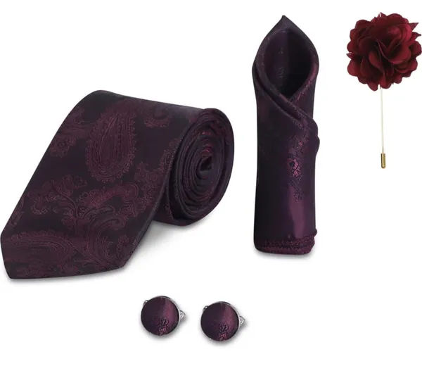 Random_Stripe_Mens_Floral_Tie_and_Lapel_Pin_Necktie_Hankerchief_Cufflinks_Set_for_Men_(pack_of_4)