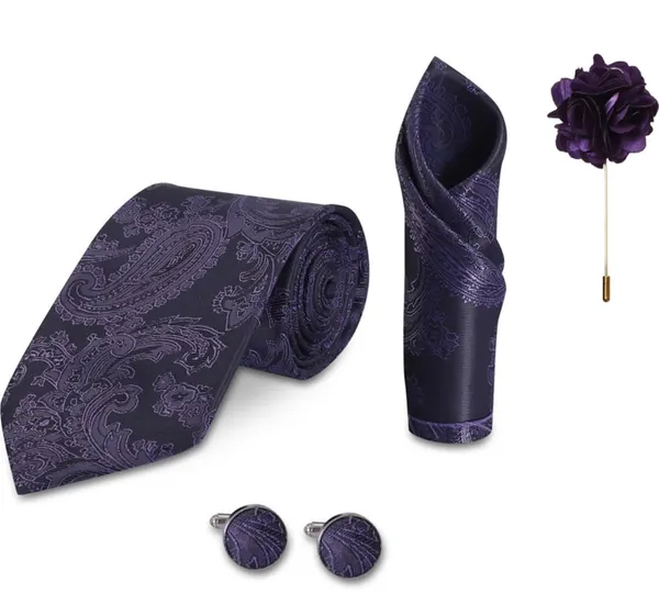 Random_Stripe_Mens_Floral_Tie_and_Lapel_Pin_Necktie_Hankerchief_Cufflinks_Set_for_Men_(pack_of_4)