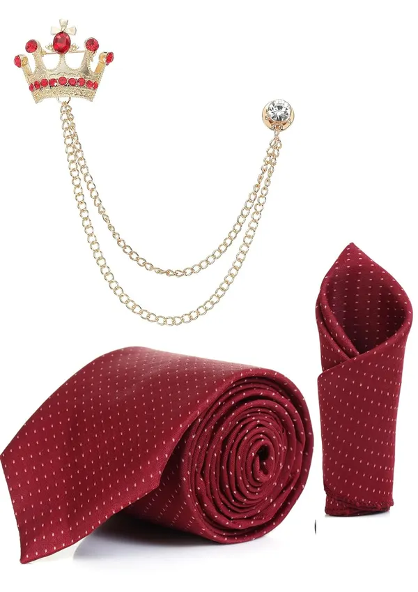 Complete_3-in-1_Combo_Includes_premium_Polka_Dots_Necktie,_Matching_Pocket_Square_&_Elegant_Brooch.