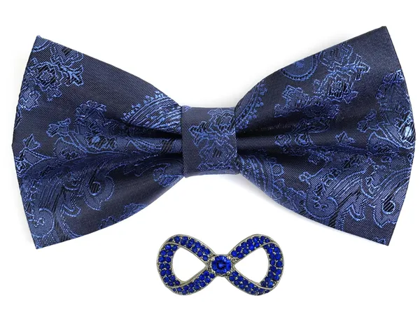 Random_Stripe_Men's_Bow_Ties_Pre-Tied_Style_Formal_Satin_Classic_Bowtie_for_Jacquard_with_Brooch