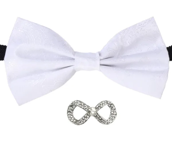 Random_stripe_Men's_Bow_Ties_Pre-Tied_Style_Formal_Satin_Classic_Bowtie_for_jacquard_Self-Design_With_Brooch