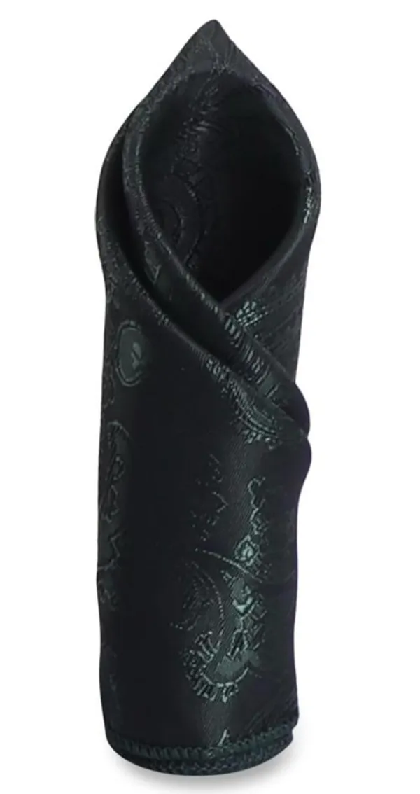 Random_Stripe_Necktie_Set_With_Pocket_Square_&_Double_Chain_Stylish_Brooch_(3_items_in_Box)_Jacquard_Self-Design_Fabric