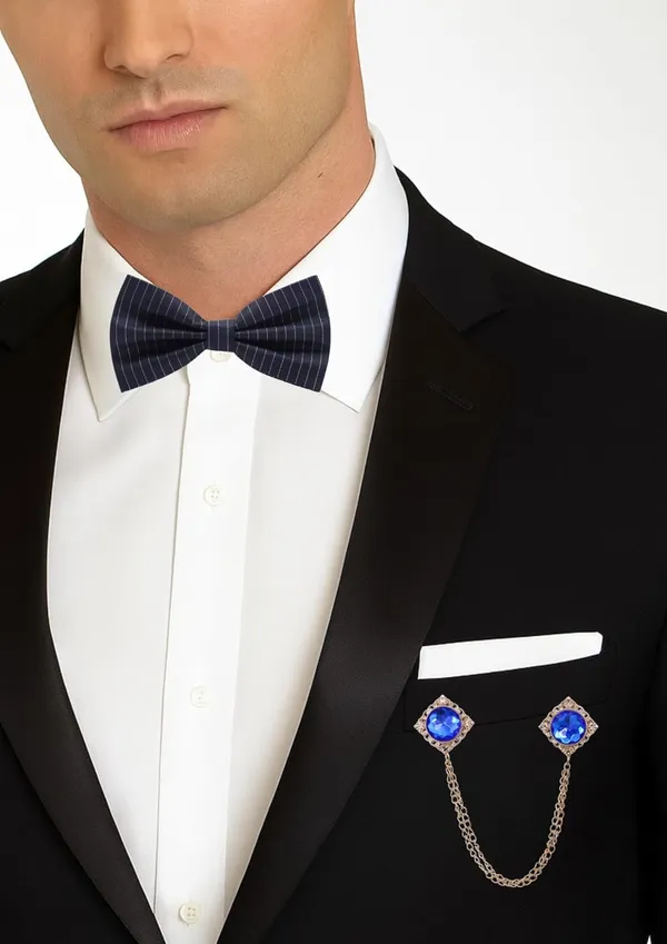 Premium_Striped_Red_Bow_Tie_with_Gold_Chain_&_Gem_Brooch_|_Luxury_Satin_Bow_Tie_for_Men