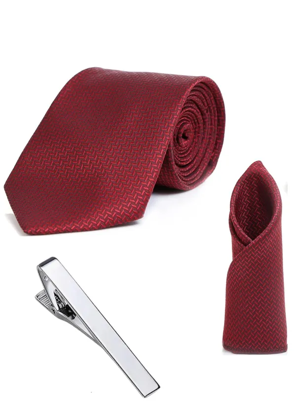 Necktie_With_Pocket_Square_&_Stilish_Silvar_Plated_TiePin_Self-Design_Micro_fiber_Combo_Set_For_Men