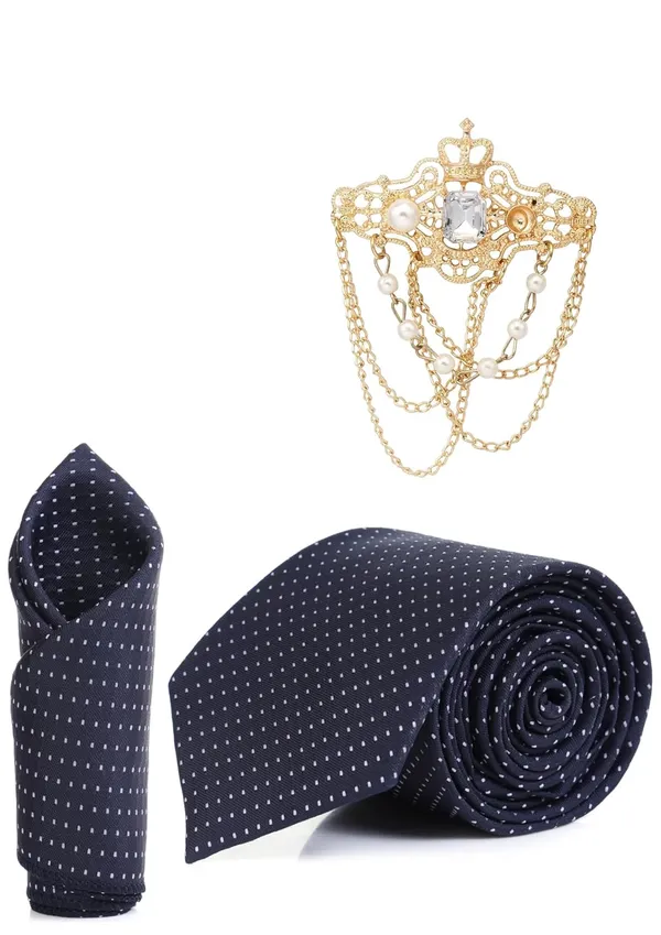Tie_Set_For_Men_With_Stylish_Lapel_Brooch_&_Pocket_Square_Gifted_Box_(3_Items)_Formal_Combo