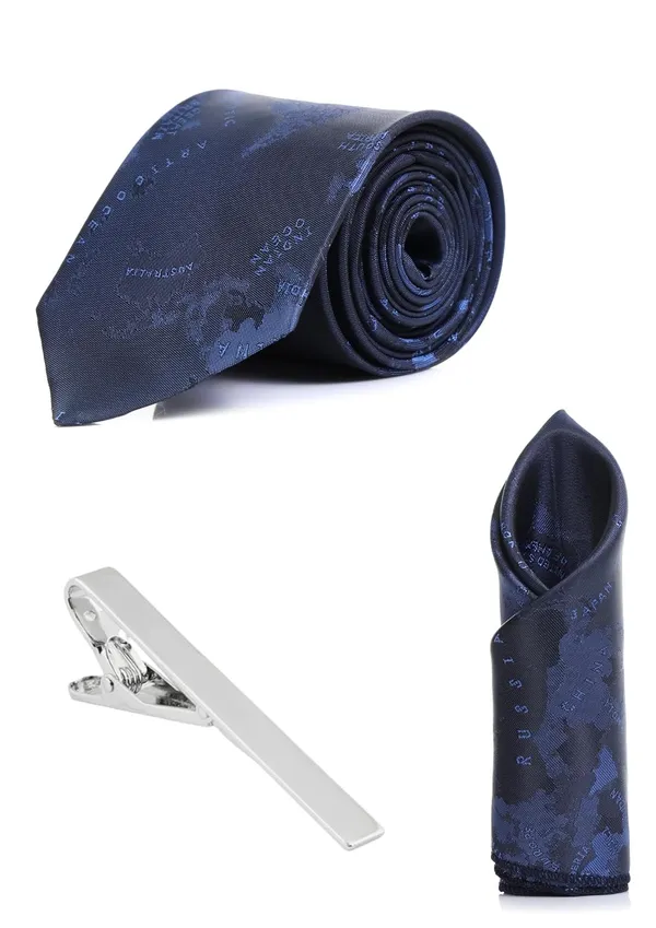 Necktie_With_Pocket_Square_&_Tiepin_Silver_Plated_Stilish_Combo_Set_For_Men