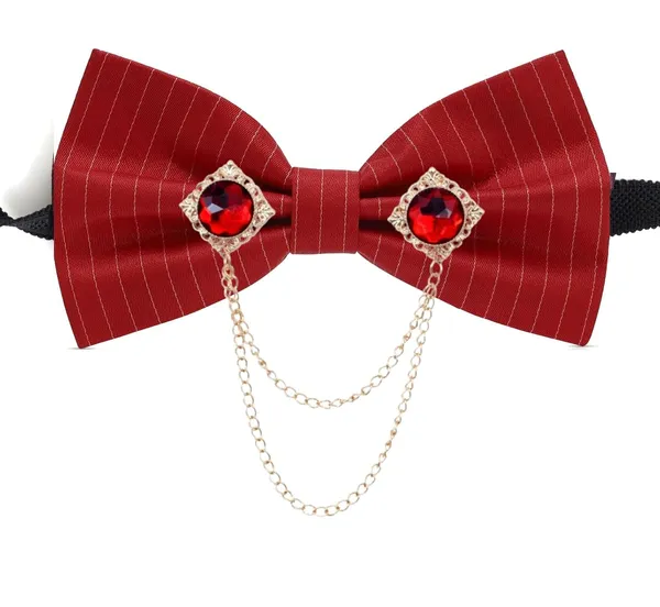 Premium_Striped_Red_Bow_Tie_with_Gold_Chain_&_Gem_Brooch_|_Luxury_Satin_Bow_Tie_for_Men