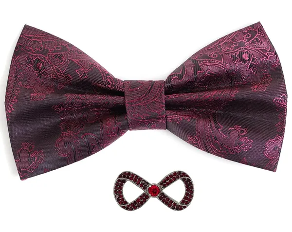 Random_Stripe_Men's_Bow_Ties_Pre-Tied_Style_Formal_Satin_Classic_Bowtie_for_Jacquard_with_Brooch