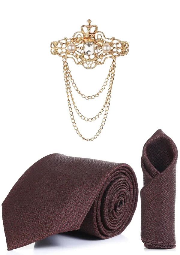 Necktie_For_Men_Complete_Combo_Set_�_Includes_1_stylish_necktie,_1_matching_pocket_square,_and_1_royal_designer