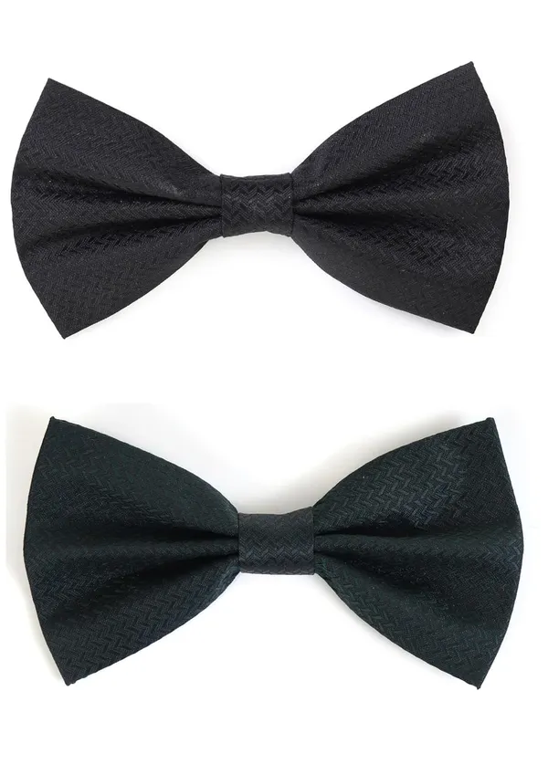 Premium_Satin_Bow_Tie_for_Men_�_Pre-Tied_Adjustable_Bow_Tie_Set_Two_Bowties_Different_Colors