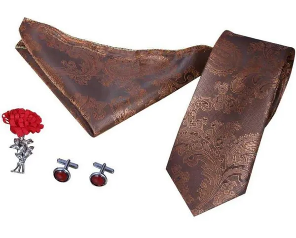Random_Stripe_Mens_Tie_Set_Solid_Paisley_Silk_Striped_Necktie_for_Men_with_Cufflinks_Tie_and_Pocket_Square_set_(Pack_of_4)