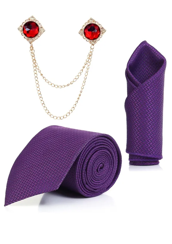 Random_Stripe_Men_Premium_Necktie_Gift_Set_(9_Colors)_Tie,_Pocket_Square_&_Brooch_with_Chain_|_Formal_Wear