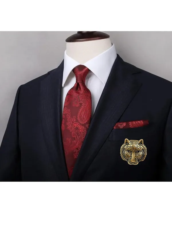 Voxon_Tiger_Head_Brooch_Pins._Gold_Silver_Animal_Lapel_Pin,Charm_Lion_Coat_Collar_Brooch_for_Men_Suit_Pin_(Gold)