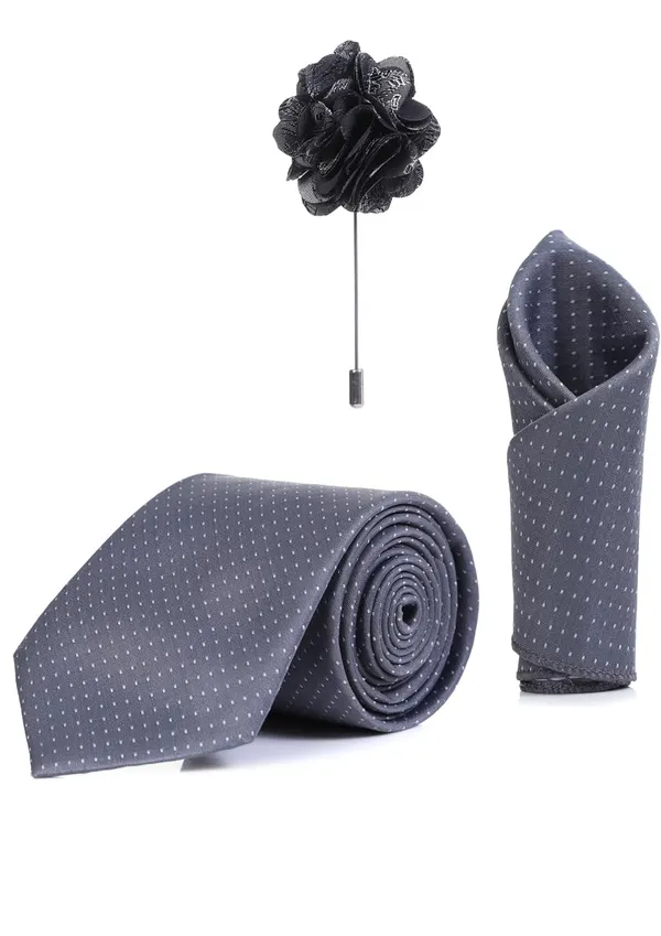 Premium_Formal_Black_Polka_Dot_Tie_Combo_Set_for_Men_|_Necktie,_Pocket_Square,_Brooch,_Lapel_Pin_&_Cufflinks_|_9_Color_Variants_|_Wedding_&_Office_Gift_Set