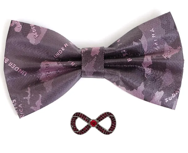 Random_Stripe_Men's_Bow_Ties_Pre-Tied_Style_Formal_Satin_Classic_Bowtie_for_jacquard_Self-design_With_Stylish_brooch