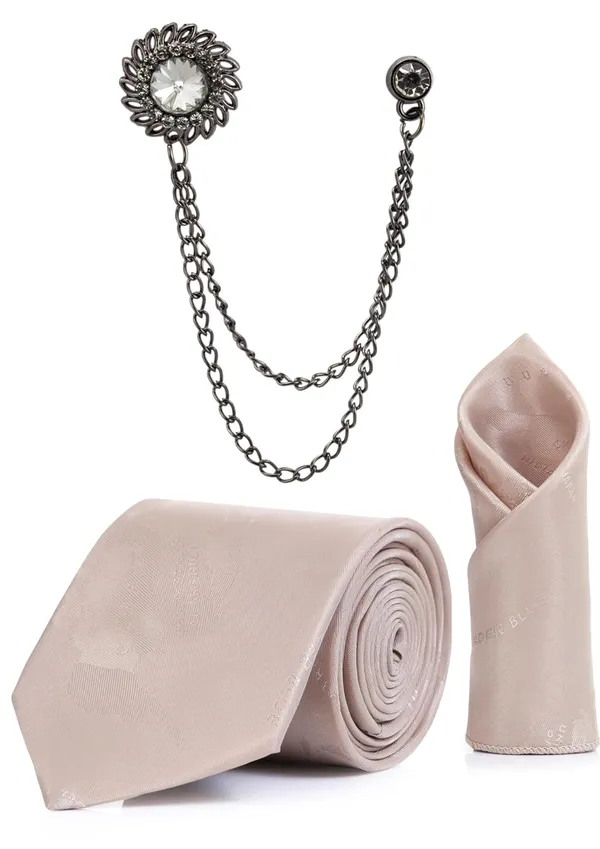 Men_Necktie_Set_With_Pocket_Square_&_Double_Chain_Stylish_Brooch_(Pack_of_3)_Formal_Combo