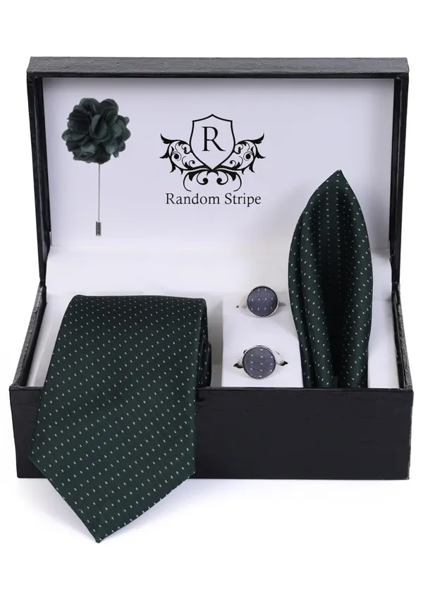 Random_Stripe_Premium_Necktie_Gift_Set_for_Men_Tie,_Pocket_Square,_Cufflinks_&_Brooch_Formal_Wear_(9_Colors)