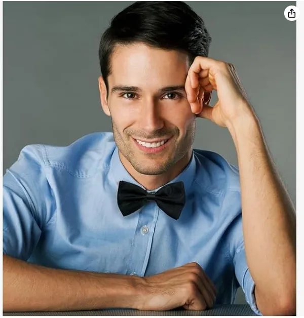 Men_Classic_Black_Satin_Pre-Tied_Bow_Tie_�_Adjustable_Formal_Bowtie