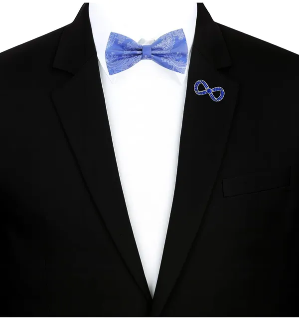 Random_stripe_Men's_Bow_Ties_Pre-Tied_Style_Formal_Satin_Classic_Bowtie_for_jacquard_Self-Design_With_Brooch