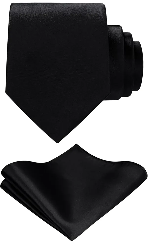 Necktie_With_Pocket_Square_&_Double_Chain_Brooch_Plain_Silk_Fabric_(Pack_of_3)