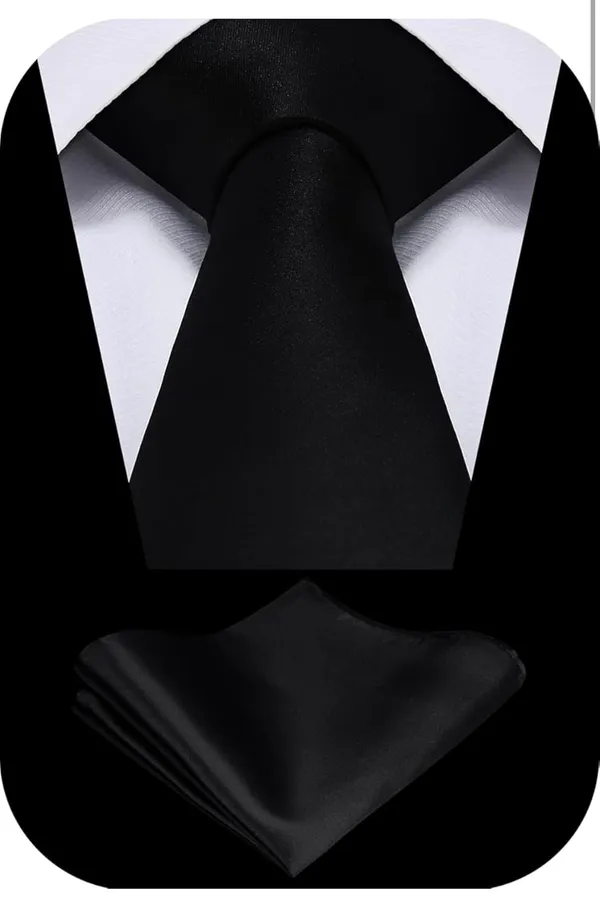 Necktie_With_Pocket_Square_&_Double_Chain_Brooch_Plain_Silk_Fabric_(Pack_of_3)
