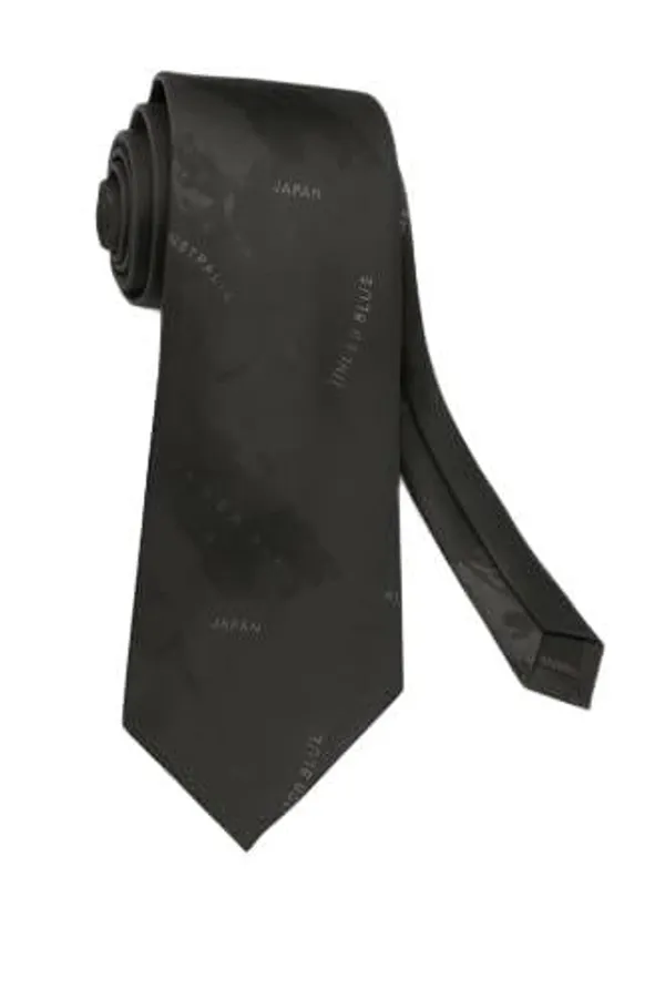 Random_Stripe_Men_Necktie_With_Gifted_Box_World_Map_Self_design_Tie