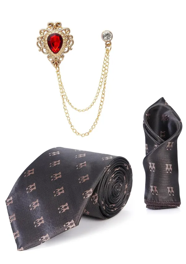 Necktie_Set_for_Men_with_Matching_Pocket_Square_&_Brooch_Chain_Pack_of_3