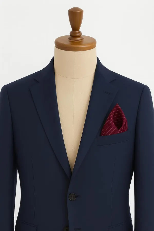 Random_Stripe_Pocket_square_For_Men_Lining_Self_Design_Party_&_weeding_suits_hankey_with_Gifted_Box