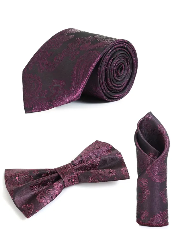 3-in-1_Combo_Set_�_Includes_1_Necktie,_1_Pre-tied_Bow_Tie,_and_1_Pocket_Square.