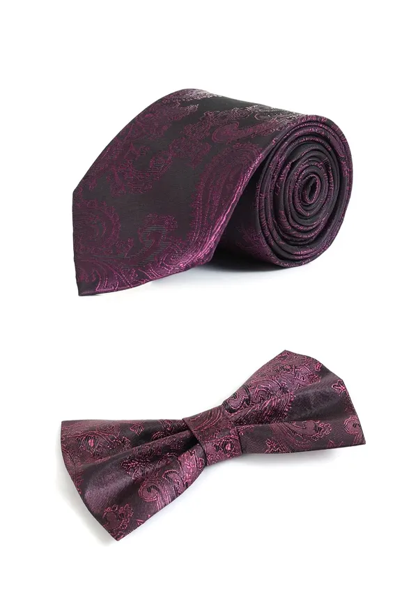 3-in-1_Combo_Set_�_Includes_1_Necktie,_1_Pre-tied_Bow_Tie,_and_1_Pocket_Square.