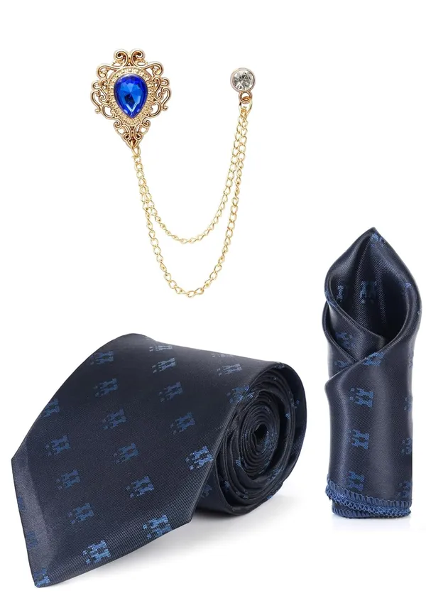Necktie_Set_for_Men_with_Matching_Pocket_Square_&_Brooch_Chain_Pack_of_3