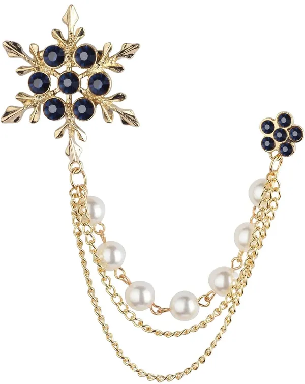 Voxon_Snowflake_Rhinestone_Brooches,_Hanging_Chain_Tassel_Badge,_Gold_Long-chain_Brooches_Shirt_Collar_Lapel_Pin_for_Men_Women_Suit_Accessories_Stage_Jewelry