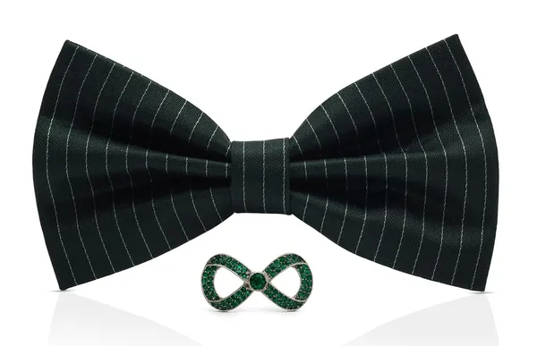 Random_Stripe_Bow_Tie_For_Men_With_Brooch_Self_Lining_Bowties