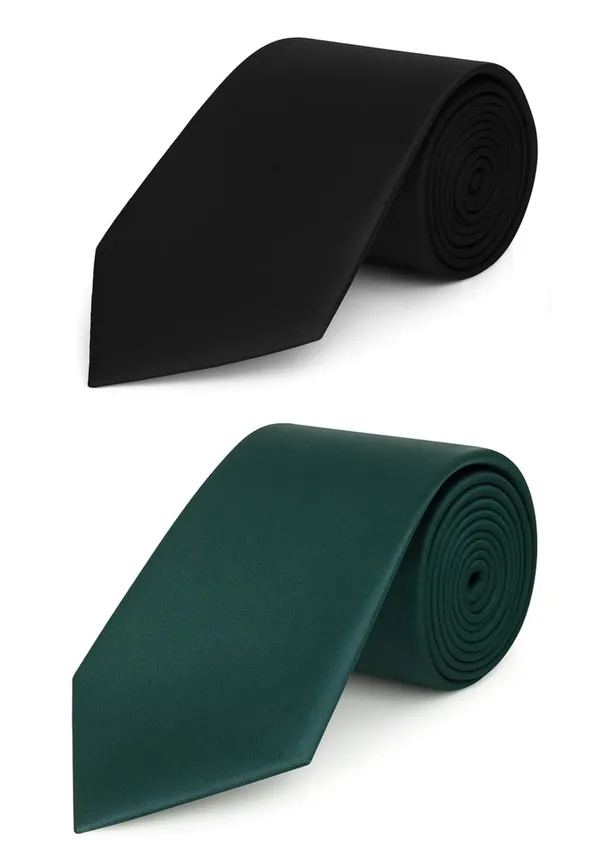 Necktie_For_Men_Plain_Silky_and_Smooth_Tie_Two_Different_Colors