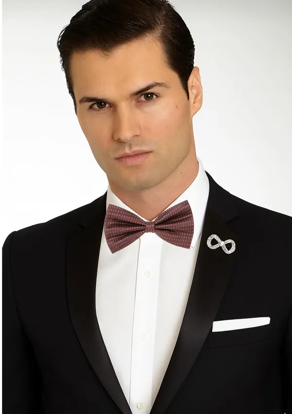 Random_Stripe_Bow_Tie_For_Men_Polka-Dots_Bowtie_With_Brooch