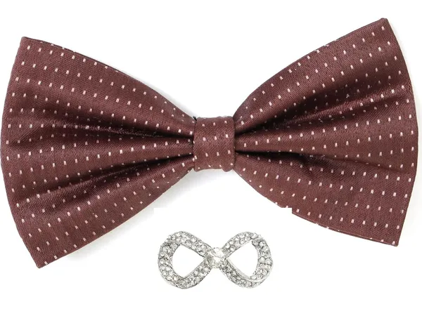 Random_Stripe_Bow_Tie_For_Men_Polka-Dots_Bowtie_With_Brooch