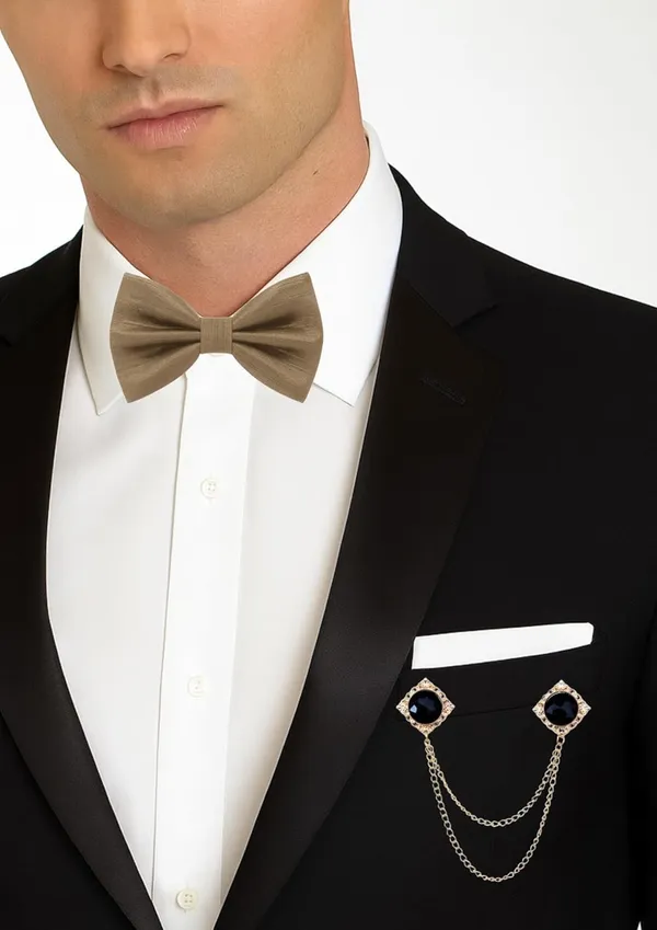 Men's_Premium_Satin_Bow_Tie_with_Royal_Gemstone_Brooch_�_12_Colors_Elegant_Combo_for_Party,_Wedding_&_Formal