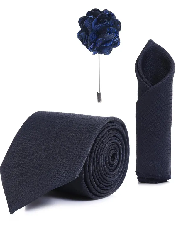 Random_Stripe_Necktie_For_Men_With_Pocket_Square_lapel_Pin_Flowar_(3_Items)