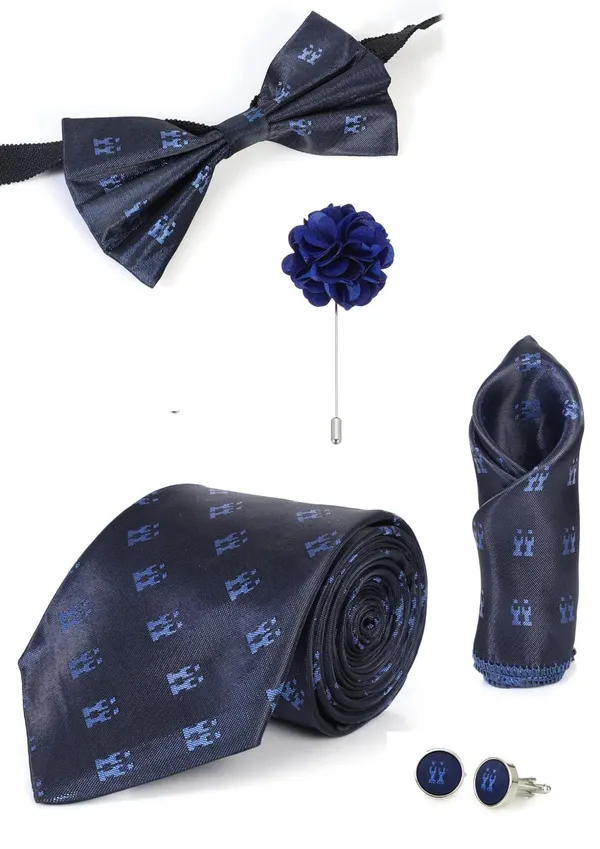 Men's_Premium_5-Piece_Tie_Gift_Set_�_Necktie,_Bow_Tie,_Pocket_Square,_Cufflinks_&_Lapel_Pin_�_Elegant_Formal_Accessories_Combo_(9_Colors)