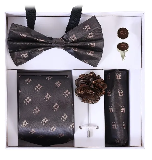 Men's_Premium_5-Piece_Tie_Gift_Set_�_Necktie,_Bow_Tie,_Pocket_Square,_Cufflinks_&_Lapel_Pin_�_Elegant_Formal_Accessories_Combo_(9_Colors)