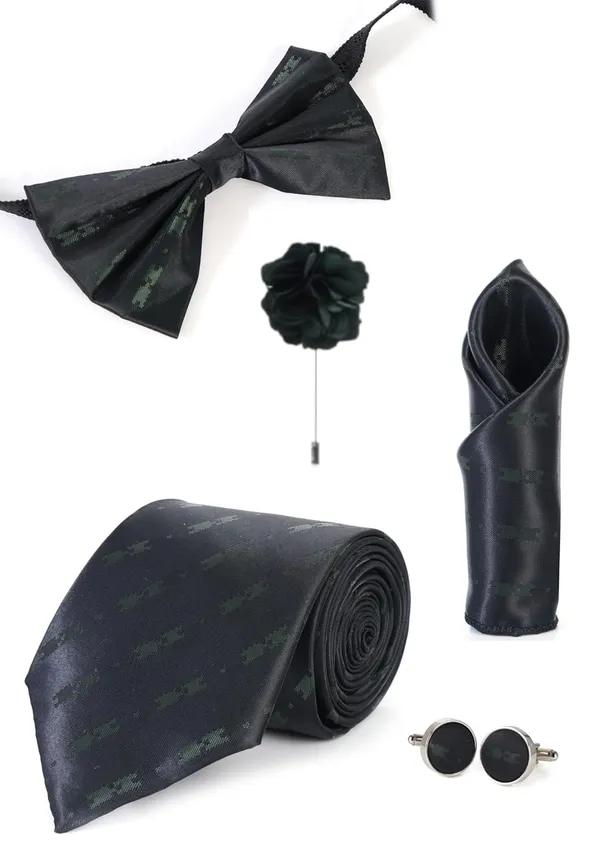 Men's_Premium_5-Piece_Tie_Gift_Set_�_Necktie,_Bow_Tie,_Pocket_Square,_Cufflinks_&_Lapel_Pin_�_Elegant_Formal_Accessories_Combo_(9_Colors)