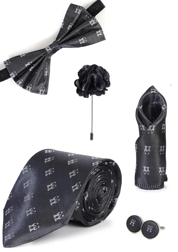 Men's_Premium_5-Piece_Tie_Gift_Set_�_Necktie,_Bow_Tie,_Pocket_Square,_Cufflinks_&_Lapel_Pin_�_Elegant_Formal_Accessories_Combo_(9_Colors)