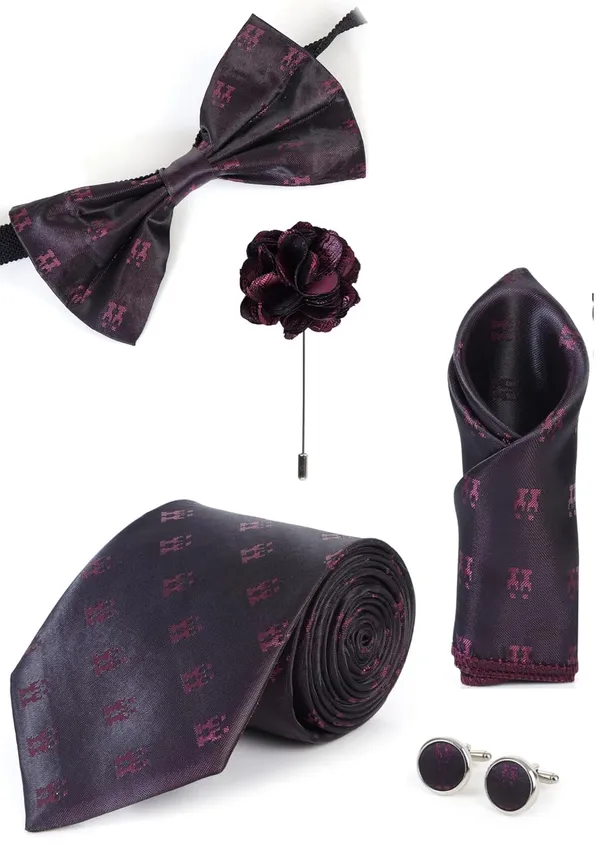 Men's_Premium_5-Piece_Tie_Gift_Set_�_Necktie,_Bow_Tie,_Pocket_Square,_Cufflinks_&_Lapel_Pin_�_Elegant_Formal_Accessories_Combo_(9_Colors)