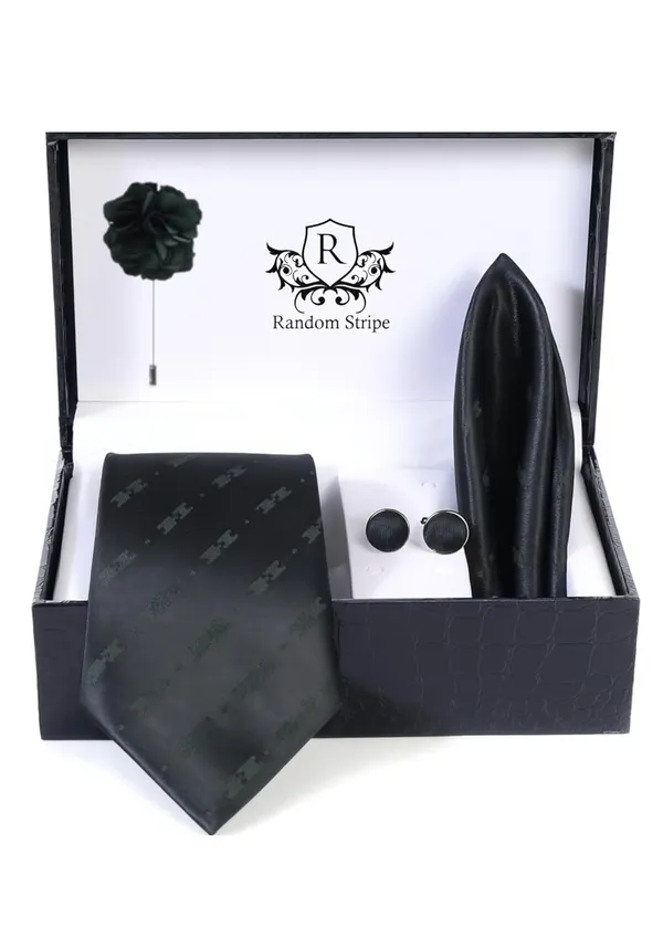 Necktie_With_Pocket_Square_&_Cufflink_Set_Complete_Set_For_Gifted_ideas_And_Formal_Dress_Suit