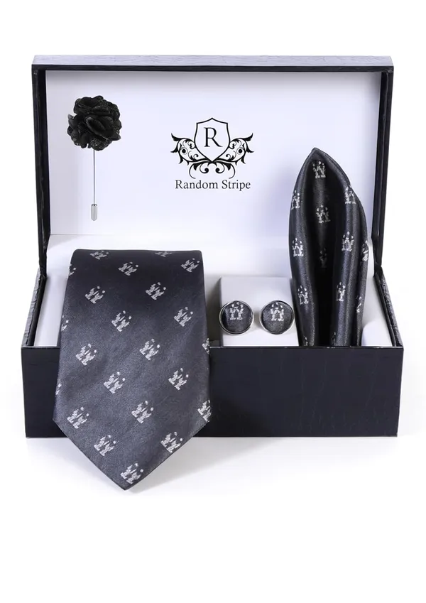 Necktie_With_Pocket_Square_&_Cufflink_Set_Complete_Set_For_Gifted_ideas_And_Formal_Dress_Suit