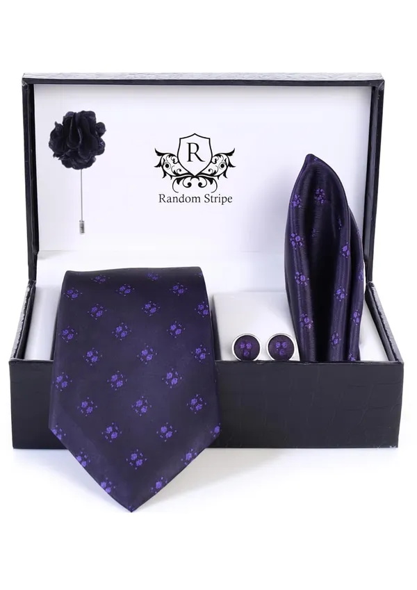 Necktie_With_Pocket_Square_&_Cufflink_Set_Complete_Set_For_Gifted_ideas_And_Formal_Dress_Suit