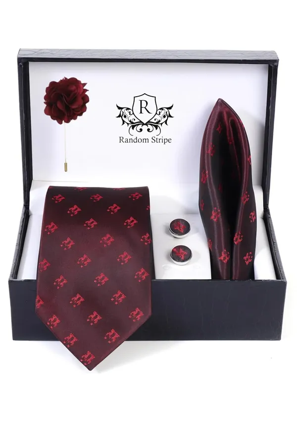 Necktie_With_Pocket_Square_&_Cufflink_Set_Complete_Set_For_Gifted_ideas_And_Formal_Dress_Suit