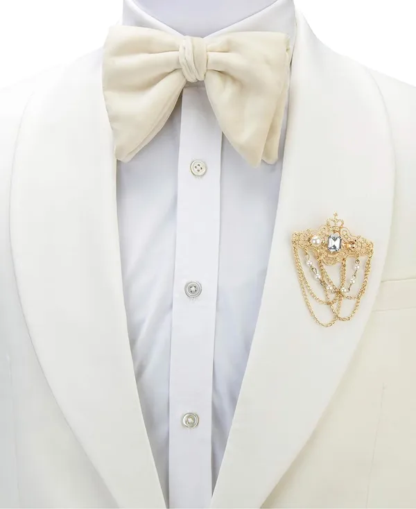Premium_Royal_Brooch_Bow_Tie_for_Men_�_Adjustable_Neck_Strap,_9_Elegant_Colors,_Perfect_for_Wedding,_set